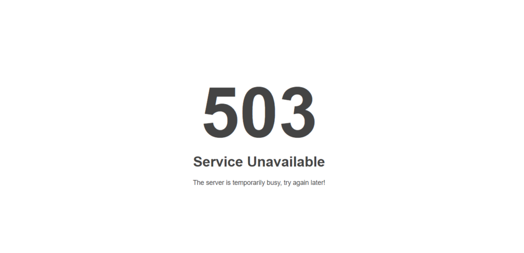 How to Fix 503 Service Unavailable WordPress Error